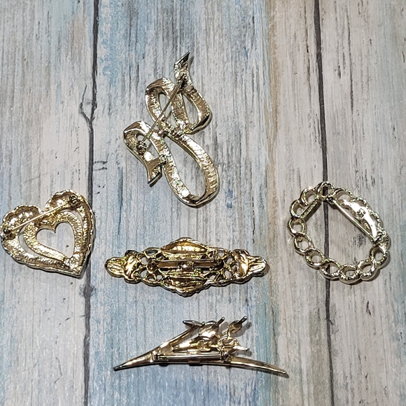 Five Gold Brooches!!!!! - Picture 2 of 12